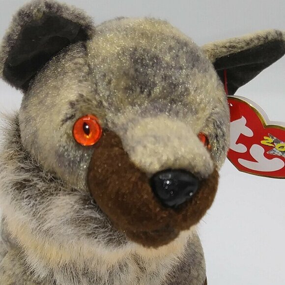TY Beanie Baby Howl Wolf Retired 2001 Plush EUC - Picture 2 of 7